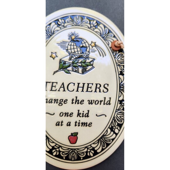 Teacher’s Plaque By Trinity Pottery Of Wisconsin - Picture 10 of 12